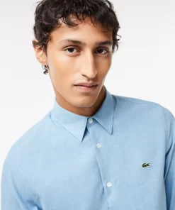 Chemise Slim Fit En Chambray De Coton | Lacoste Flash Sale