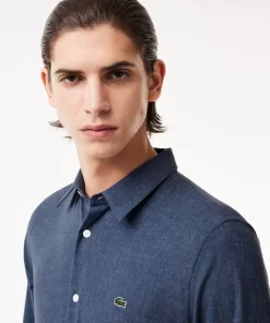 Chemise Slim Fit En Chambray De Coton | Lacoste Best