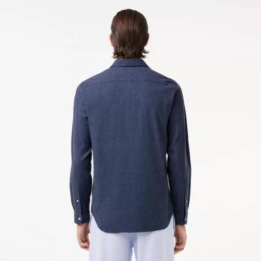 Chemise Slim Fit En Chambray De Coton | Lacoste Best