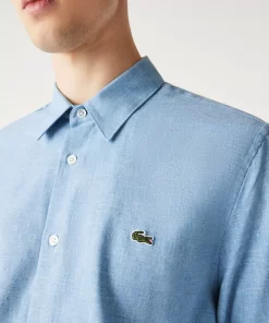 Chemise Slim Fit En Chambray De Coton | Lacoste Flash Sale