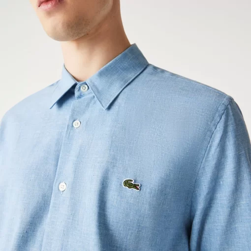 Chemise Slim Fit En Chambray De Coton | Lacoste Flash Sale