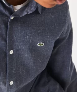 Chemise Slim Fit En Chambray De Coton | Lacoste Best