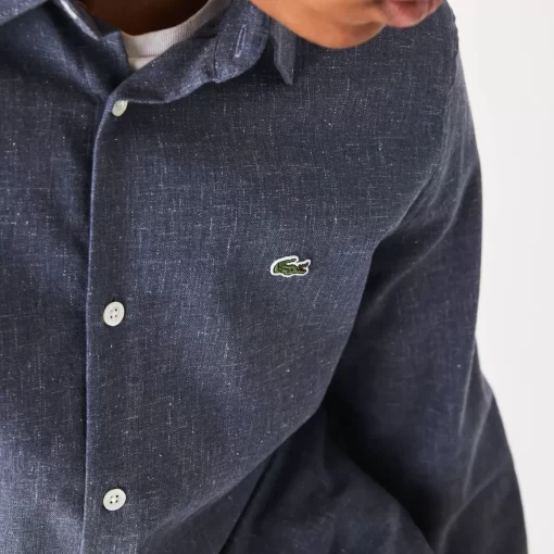 Chemise Slim Fit En Chambray De Coton | Lacoste Best