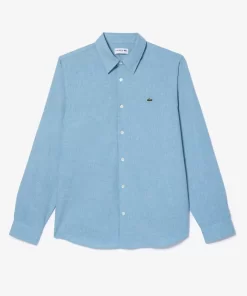 Chemise Slim Fit En Chambray De Coton | Lacoste Flash Sale