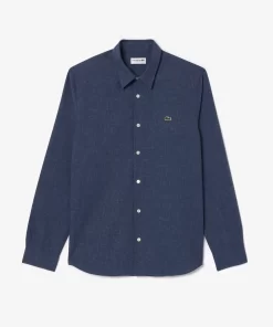 Chemise Slim Fit En Chambray De Coton | Lacoste Best