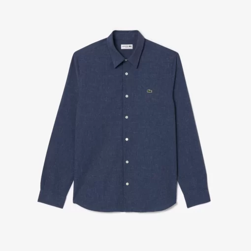 Chemise Slim Fit En Chambray De Coton | Lacoste Best