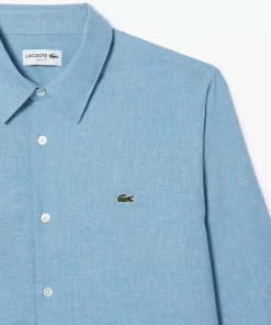 Chemise Slim Fit En Chambray De Coton | Lacoste Flash Sale