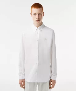 Chemise Slim Fit Unie En Coton Premium | Lacoste Cheap