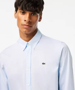 Chemise Slim Fit Unie En Coton Premium | Lacoste Cheap