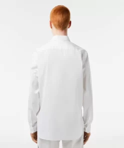 Chemise Slim Fit Unie En Coton Premium | Lacoste Cheap