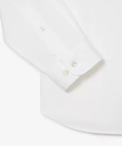 Chemise Slim Fit Unie En Coton Premium | Lacoste Cheap