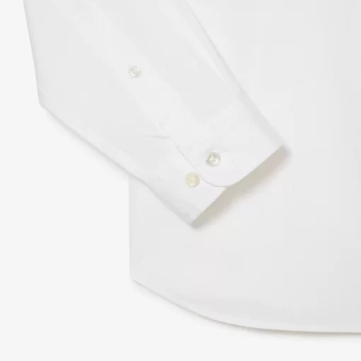 Chemise Slim Fit Unie En Coton Premium | Lacoste Cheap