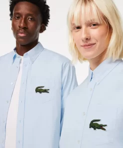 Chemise Unisexe Relaxed Fit En Coton Avec Grand Crocodile | Lacoste Fashion