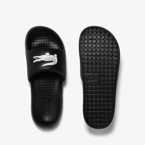 Claquettes Croco 1.0 Femme En Synthetique | Lacoste Best Sale