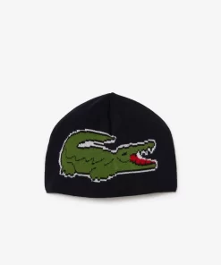 Coffret Bonnet Et Echarpe Avec Motif Crocodile | Lacoste Flash Sale