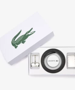 Coffret Ceinture En Cuir Avec 2 Boucles Siglees | Lacoste Fashion