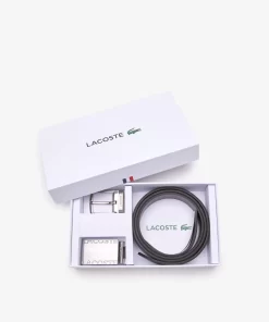 Coffret Ceinture Homme Boucle Plate Et Boucle Ardillon | Lacoste Fashion