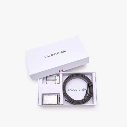 Coffret Ceinture Homme Boucle Plate Et Boucle Ardillon | Lacoste Fashion