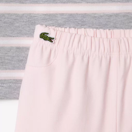 Coffret Pyjama En Mini Pique De Coton Biologique | Lacoste Clearance