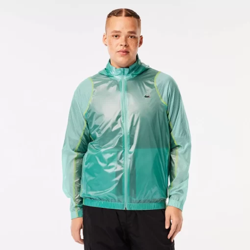 Coupe-Vent Impermeable A Capuche Homme Sport | Lacoste Store