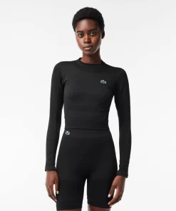 Crop Top Manches Longues Sport Sans Couture | Lacoste Store