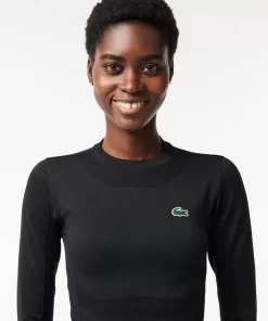 Crop Top Manches Longues Sport Sans Couture | Lacoste Store