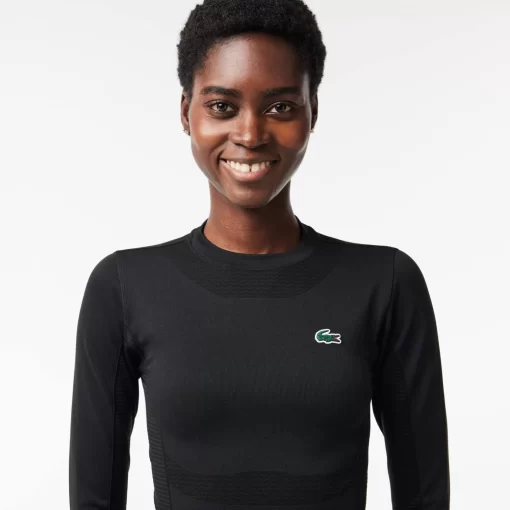 Crop Top Manches Longues Sport Sans Couture | Lacoste Store