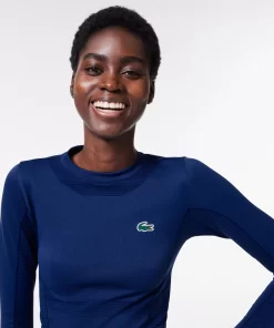 Crop Top Manches Longues Sport Sans Couture | Lacoste Flash Sale