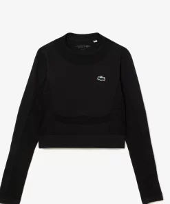 Crop Top Manches Longues Sport Sans Couture | Lacoste Store