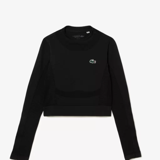 Crop Top Manches Longues Sport Sans Couture | Lacoste Store