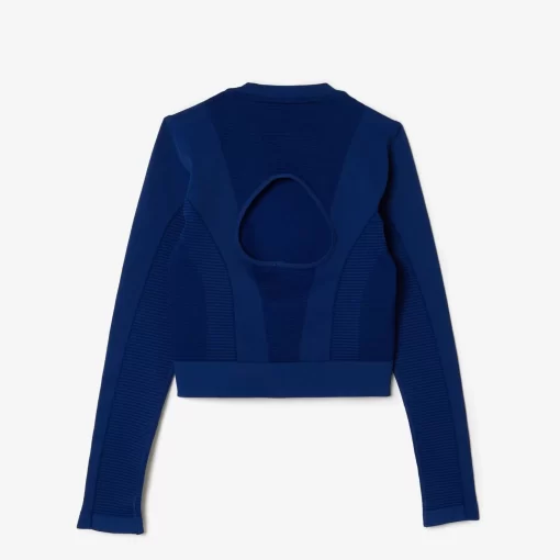 Crop Top Manches Longues Sport Sans Couture | Lacoste Flash Sale