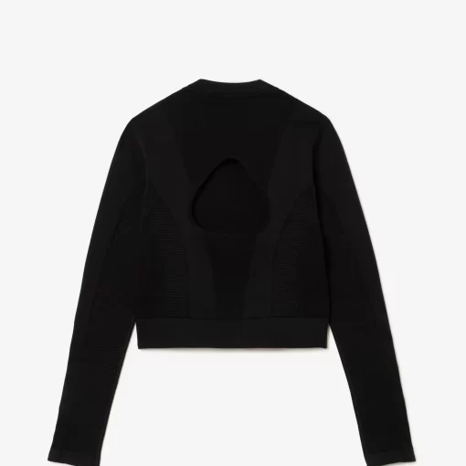 Crop Top Manches Longues Sport Sans Couture | Lacoste Store