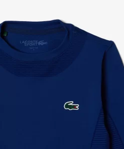 Crop Top Manches Longues Sport Sans Couture | Lacoste Flash Sale