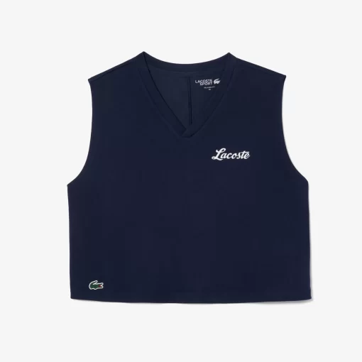 Crop Top Sport Ultra-Dry Avec Imprime | Lacoste Online