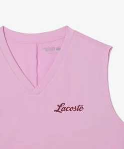 Crop Top Sport Ultra-Dry Avec Imprime | Lacoste Discount