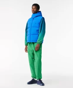 Doudoune Sans Manche Deperlante En Duvet Avec Crocodile Matelasse | Lacoste Fashion