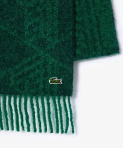 Echarpe Jacquard Motif Monogramme En Alpaga | Lacoste Outlet