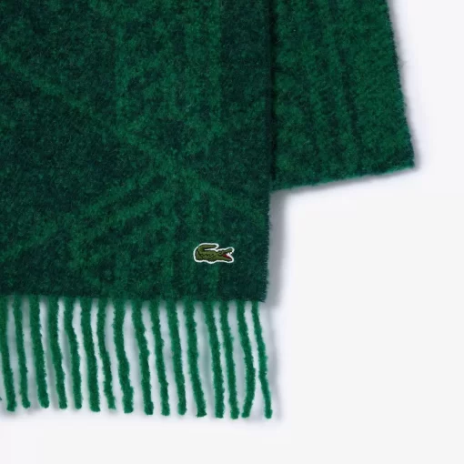 Echarpe Jacquard Motif Monogramme En Alpaga | Lacoste Outlet