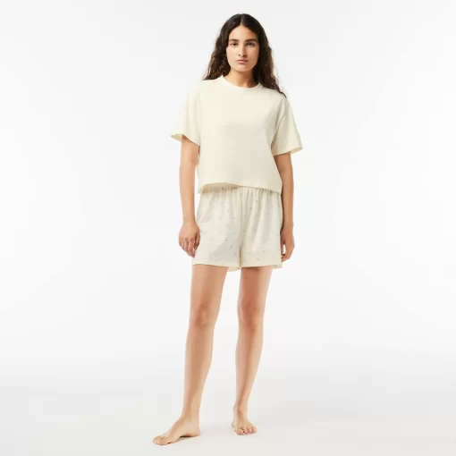 Ensemble De Pyjama A Motif Crocodile | Lacoste Discount