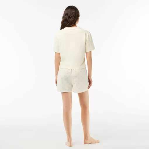 Ensemble De Pyjama A Motif Crocodile | Lacoste Discount