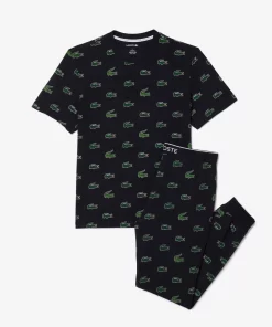 Ensemble De Pyjama Avec Marquages Contrastes | Lacoste New