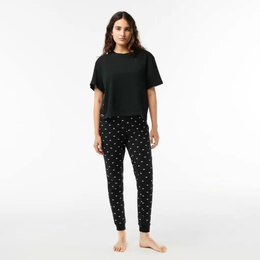 Ensemble De Pyjama Avec Pantalon A Motif Crocodile | Lacoste Shop