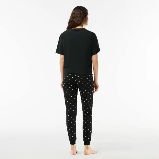 Ensemble De Pyjama Avec Pantalon A Motif Crocodile | Lacoste Shop