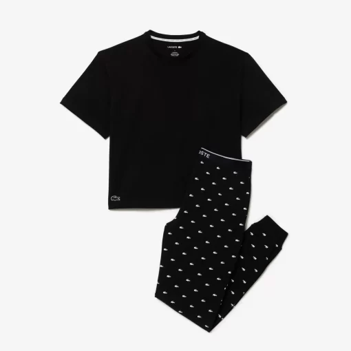 Ensemble De Pyjama Avec Pantalon A Motif Crocodile | Lacoste Shop