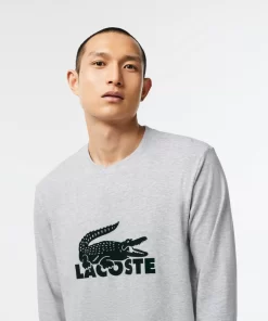 Ensemble De Pyjama Long Avec Logo Velours | Lacoste Discount