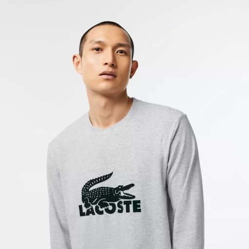 Ensemble De Pyjama Long Avec Logo Velours | Lacoste Discount