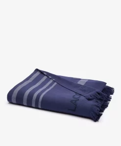 Fouta L Rythme En Jacquard De Coton Raye | Lacoste Cheap