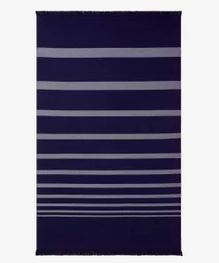 Fouta L Rythme En Jacquard De Coton Raye | Lacoste Cheap