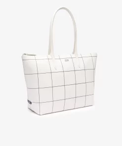 Grand Sac Cabas L.12.12 En Toile Enduite A Carreaux | Lacoste Best Sale