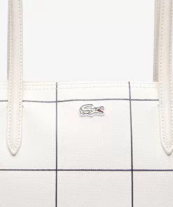 Grand Sac Cabas L.12.12 En Toile Enduite A Carreaux | Lacoste Best Sale